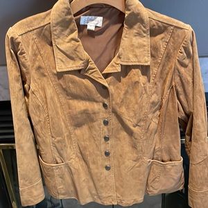 CJ Banks washable suede blazer size 2X